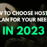 how to choose hosting plan in 2023